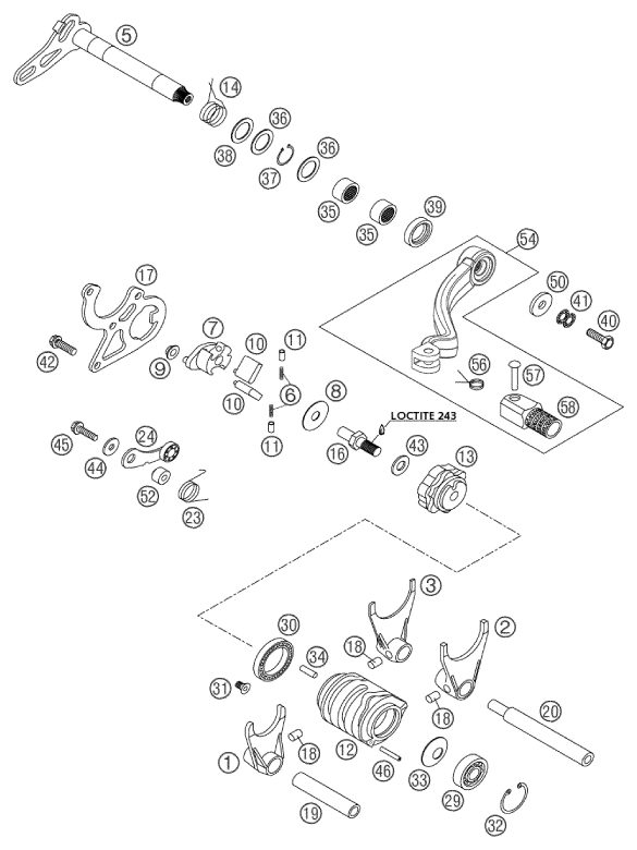 Náhled schématu SHIFTING MECHANISM