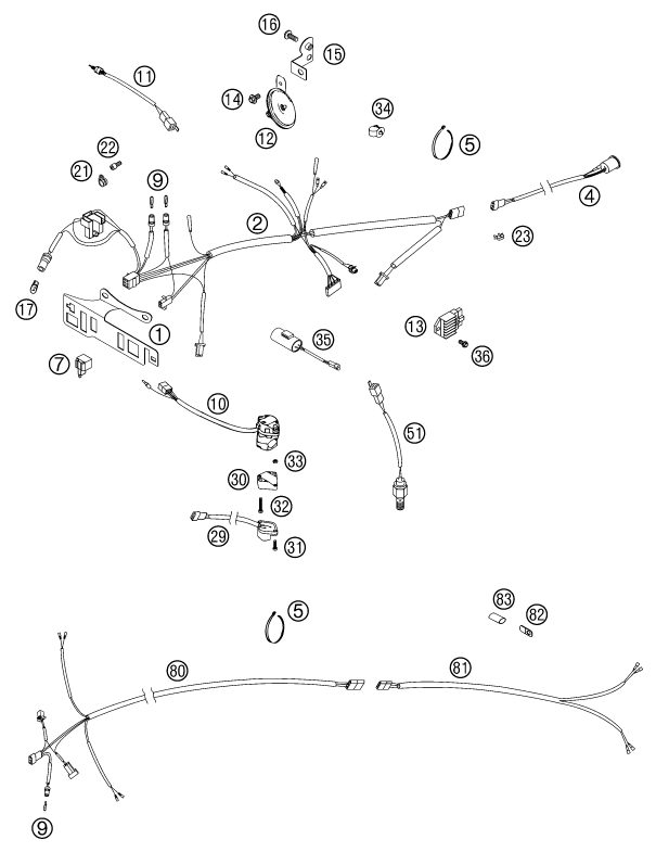 Náhled schématu WIRING HARNESS
