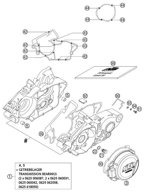 Náhled schématu ENGINE CASE