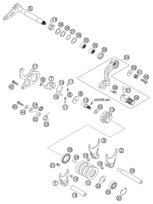 Náhled schématu SHIFTING MECHANISM