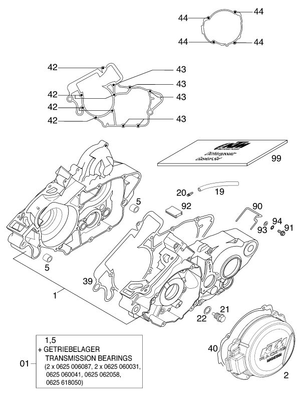 Náhled schématu ENGINE CASE