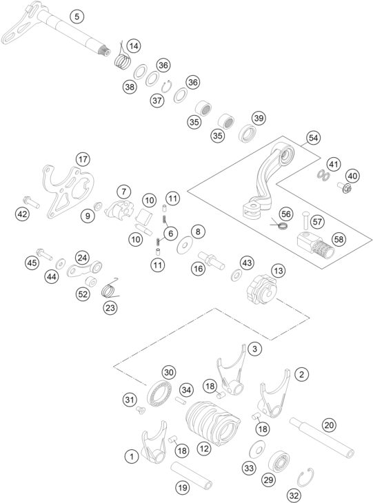 Náhled schématu SHIFTING MECHANISM