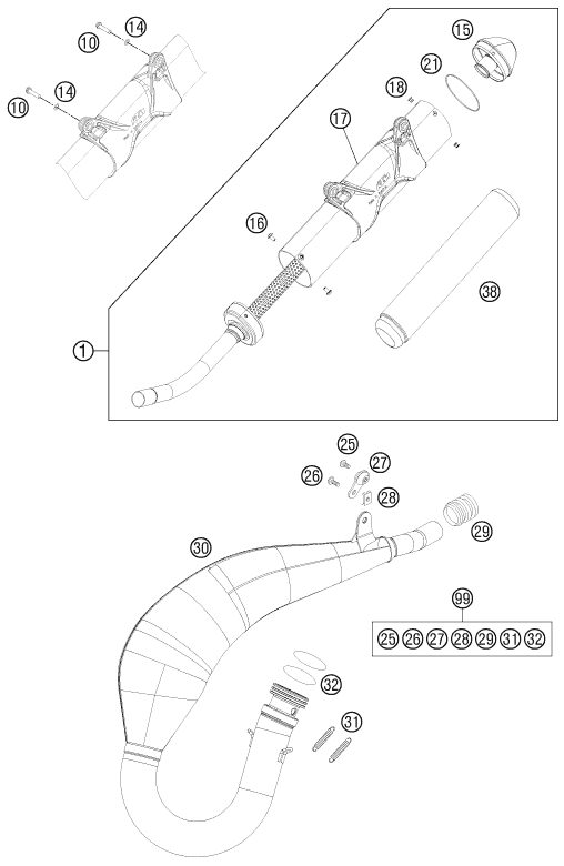 Náhled schématu EXHAUST SYSTEM
