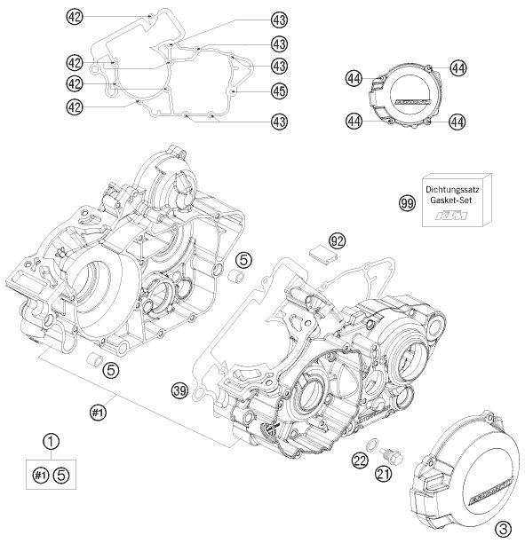 Náhled schématu ENGINE CASE