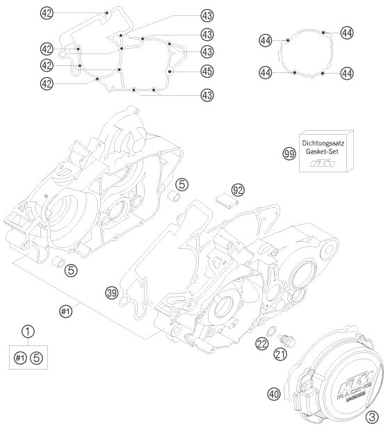 Náhled schématu ENGINE CASE