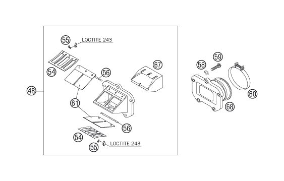 Náhled schématu REED VALVE CASE