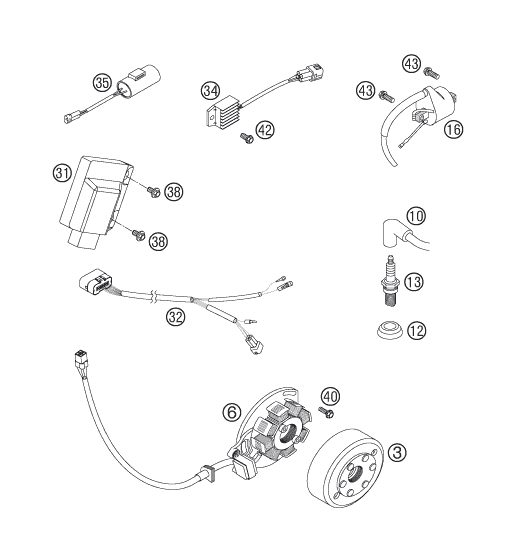 Náhled schématu IGNITION SYSTEM