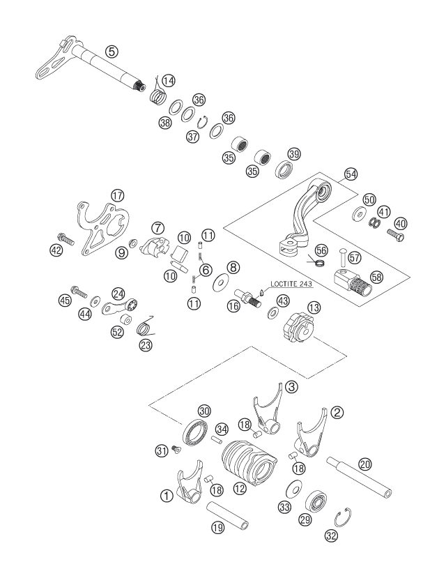 Náhled schématu SHIFTING MECHANISM