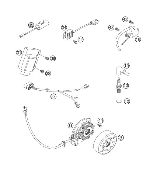 Náhled schématu IGNITION SYSTEM