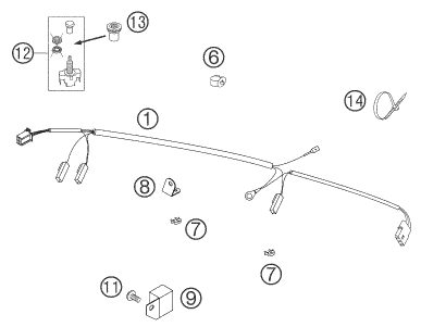 Náhled schématu WIRING HARNESS