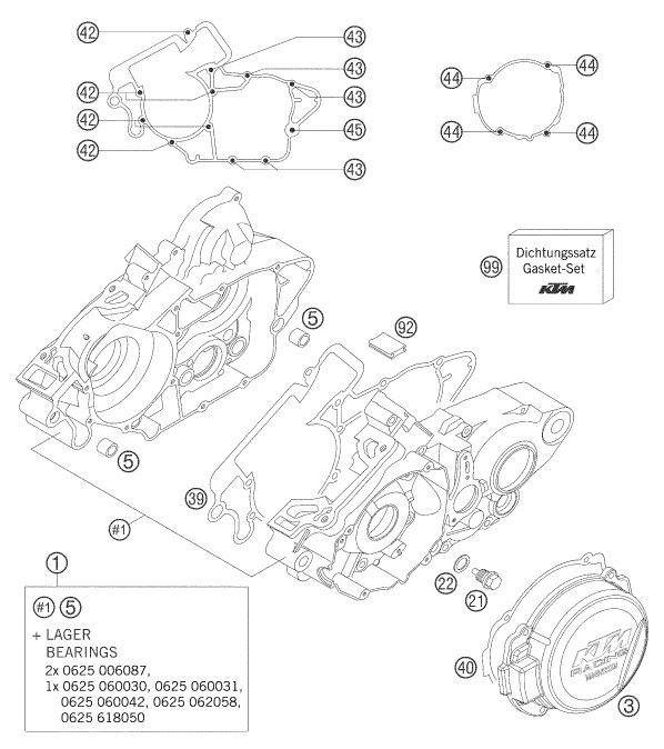 Náhled schématu ENGINE CASE