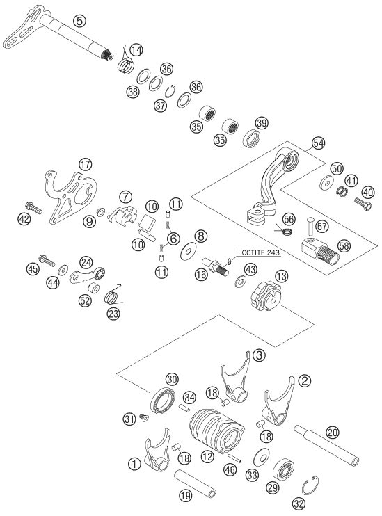 Náhled schématu SHIFTING MECHANISM