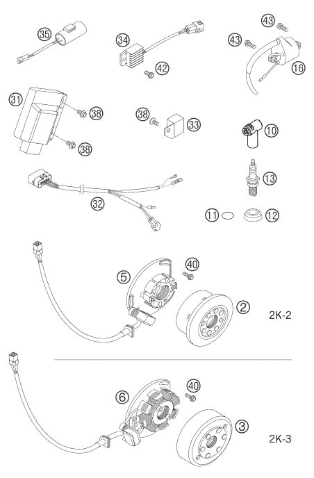 Náhled schématu IGNITION SYSTEM