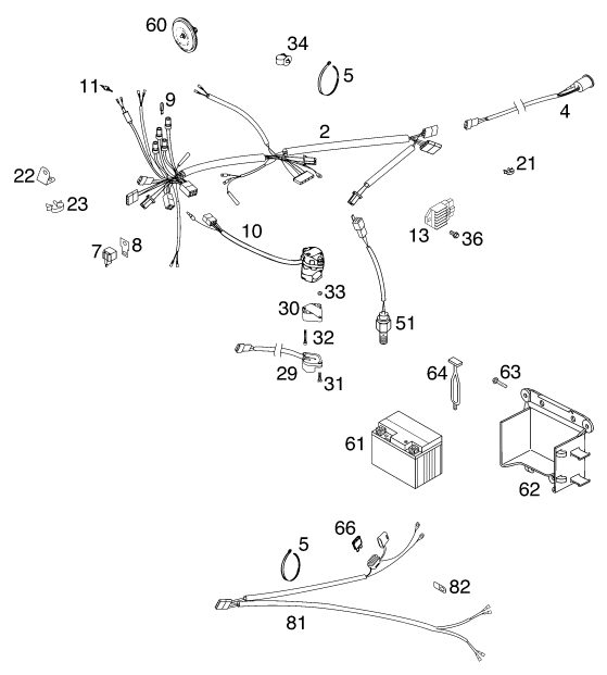 Náhled schématu WIRING HARNESS