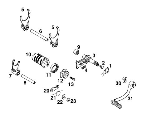 Náhled schématu SHIFTING MECHANISM