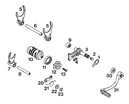 Náhled schématu SHIFTING MECHANISM