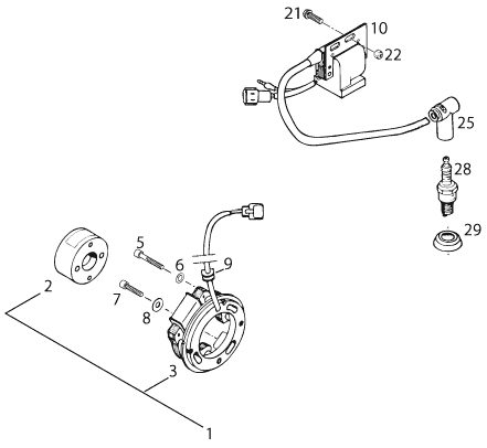 Náhled schématu IGNITION SYSTEM