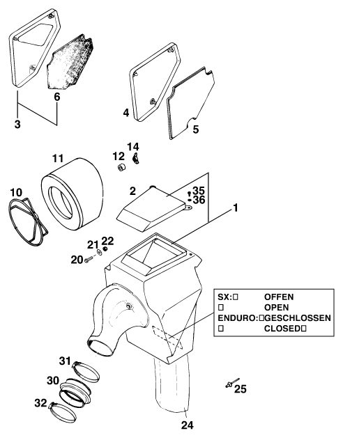 Náhled schématu AIR FILTER