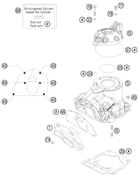 Náhled schématu CYLINDER, CYLINDER HEAD