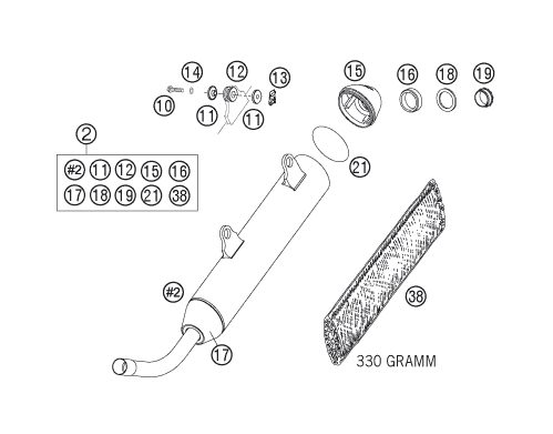 Náhled schématu EXHAUST SYSTEM