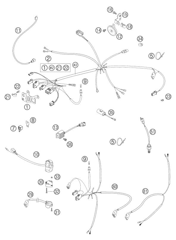 Náhled schématu WIRING HARNESS