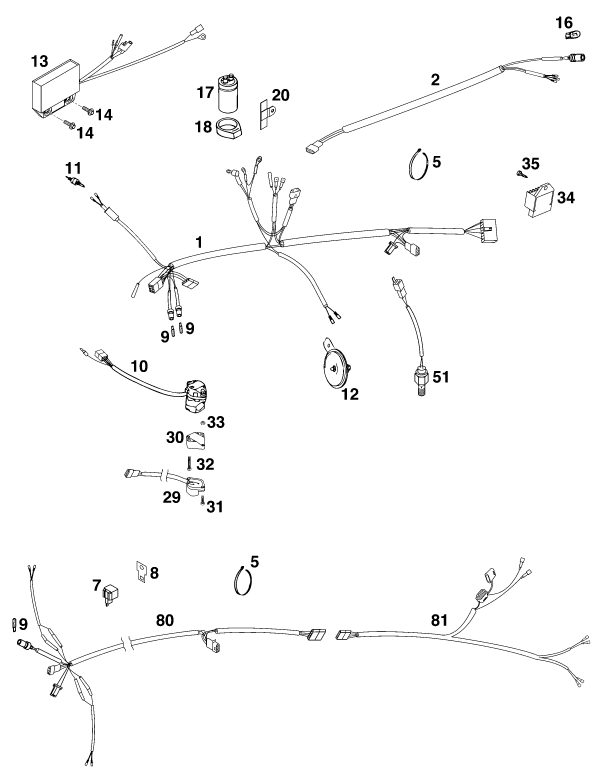 Náhled schématu WIRING HARNESS