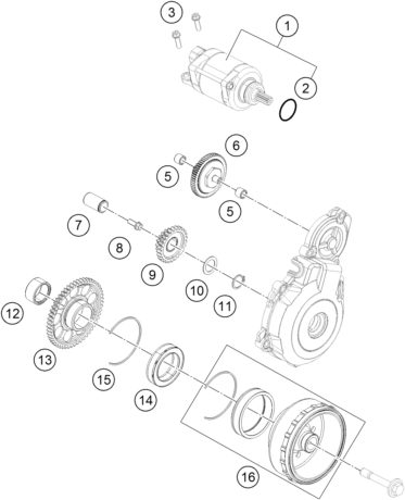 Náhled schématu ELECTRIC STARTER