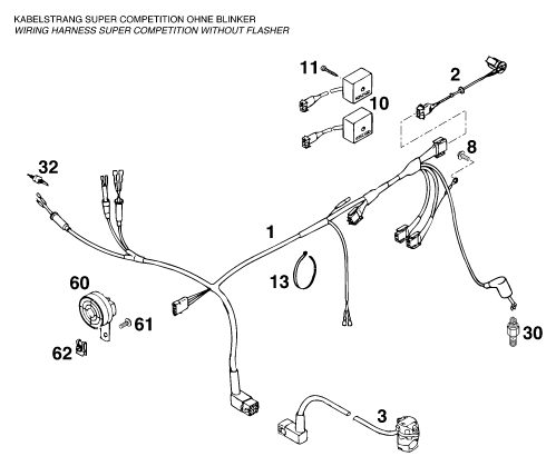 Náhled schématu WIRING HARNESS