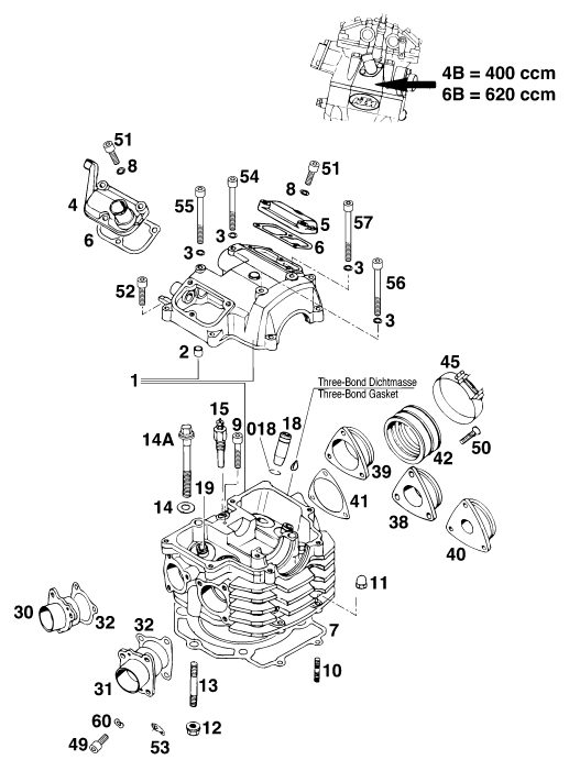 Náhled schématu CYLINDER HEAD
