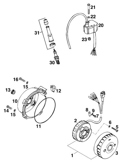 Náhled schématu IGNITION SYSTEM