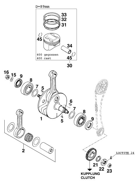 Náhled schématu CRANKSHAFT, PISTON