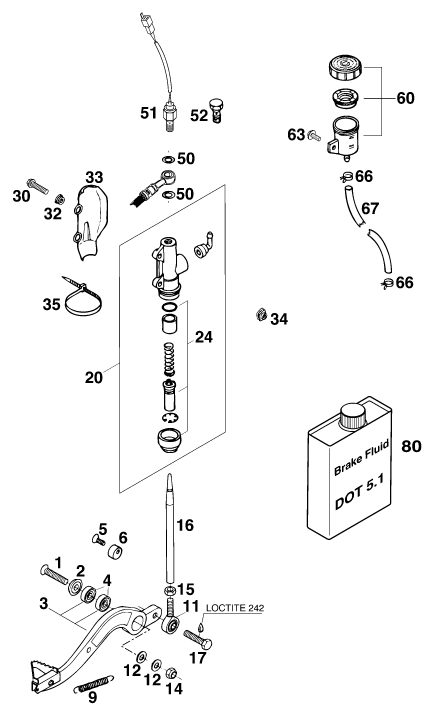 Náhled schématu REAR BRAKE CONTROL
