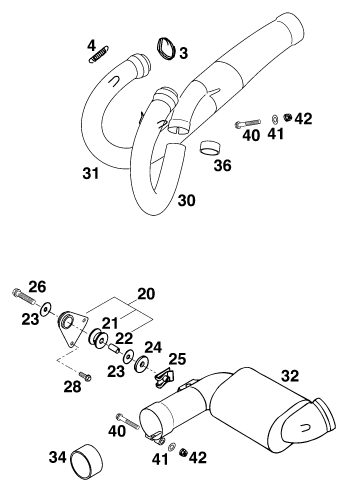 Náhled schématu EXHAUST SYSTEM