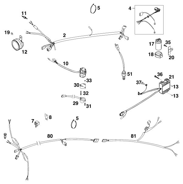 Náhled schématu WIRING HARNESS