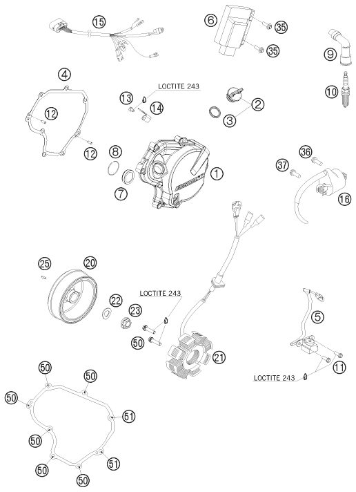 Náhled schématu IGNITION SYSTEM