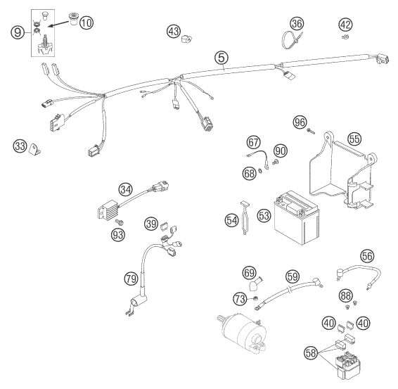 Náhled schématu WIRING HARNESS