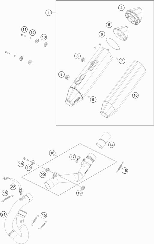 Náhled schématu EXHAUST SYSTEM