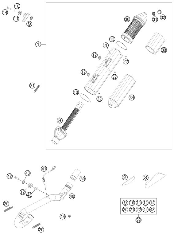 Náhled schématu EXHAUST SYSTEM