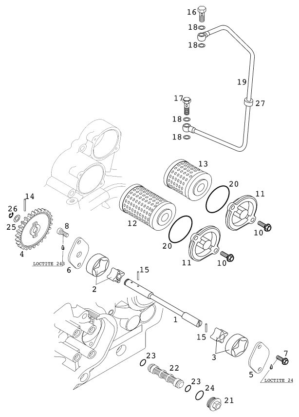 Náhled schématu LUBRICATING SYSTEM
