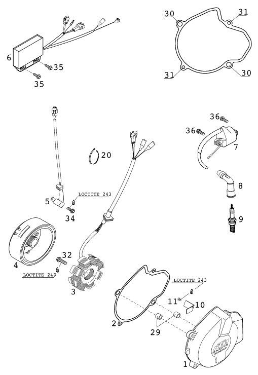 Náhled schématu IGNITION SYSTEM