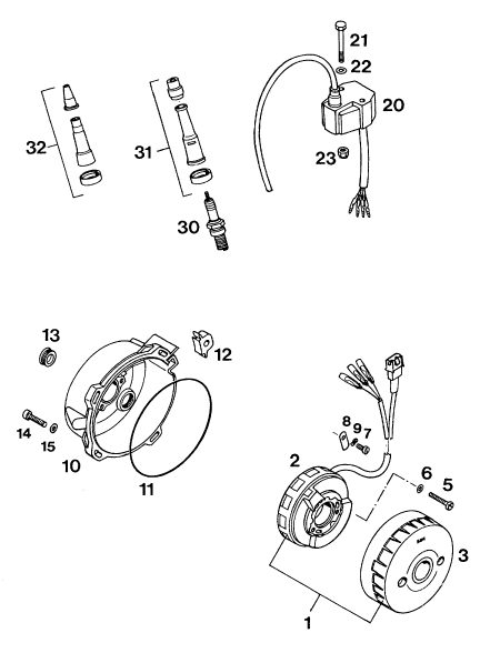 Náhled schématu IGNITION SYSTEM