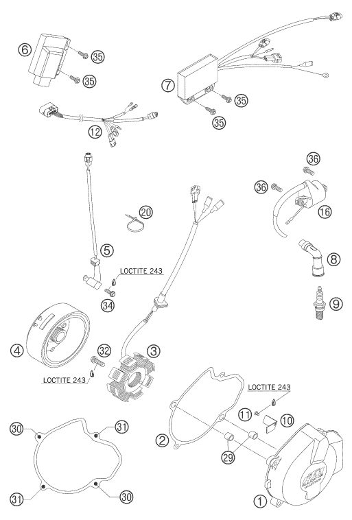 Náhled schématu IGNITION SYSTEM