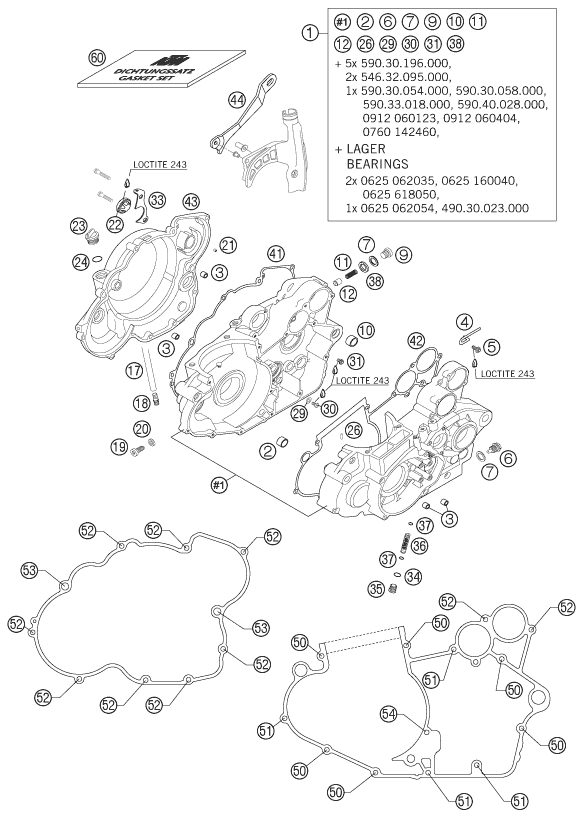 Náhled schématu ENGINE CASE