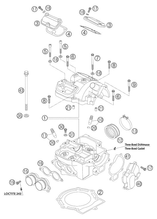 Náhled schématu CYLINDER, CYLINDER HEAD