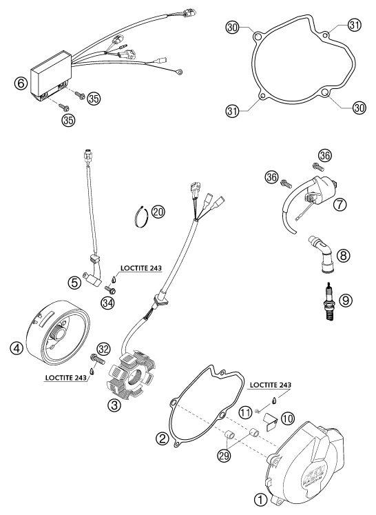 Náhled schématu IGNITION SYSTEM