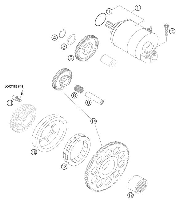 Náhled schématu ELECTRIC STARTER