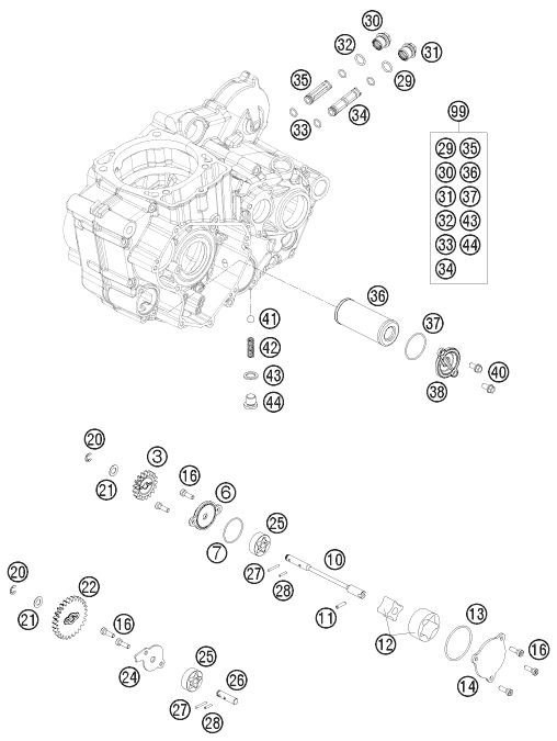 Náhled schématu LUBRICATING SYSTEM