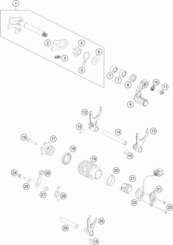 Náhled schématu SHIFTING MECHANISM