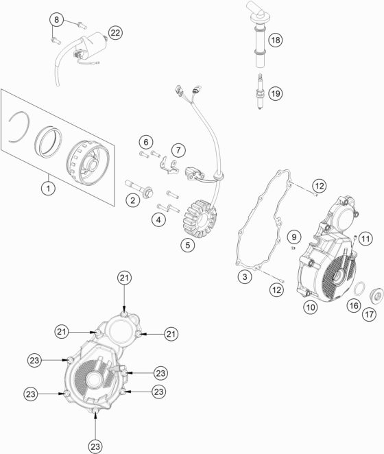 Náhled schématu IGNITION SYSTEM