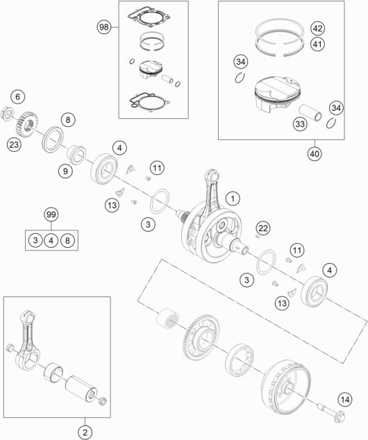 Náhled schématu CRANKSHAFT, PISTON
